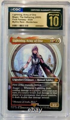 CGC PRISTINE 10 LIGHTNING, Army of One MTGFF (0320) Mythic RareBorderless