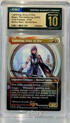CGC PRISTINE 10 LIGHTNING, Army of One MTGFF (0320) Mythic RareBorderless