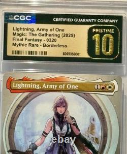 CGC PRISTINE 10 LIGHTNING, Army of One MTGFF (0320) Mythic RareBorderless