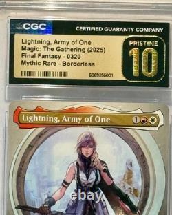 CGC PRISTINE 10 LIGHTNING, Army of One MTGFF (0320) Mythic RareBorderless