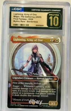 CGC PRISTINE 10 LIGHTNING, Army of One MTGFF (0320) Mythic RareBorderless