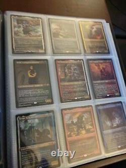 COMMANDER LEGENDS Full set 101 Etched Foil Pack2sleeve in ultra pro binder. MTG