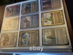 COMMANDER LEGENDS Full set 101 Etched Foil Pack2sleeve in ultra pro binder. MTG