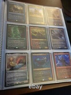 COMMANDER LEGENDS Full set 101 Etched Foil Pack2sleeve in ultra pro binder. MTG