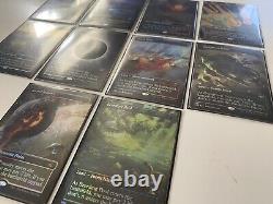 COMPLETE SET (10/10) FOIL BORDERLESS Shock Lands Unfinity MTG NM/MT Comb Ship