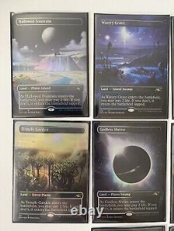 COMPLETE SET (10/10) FOIL BORDERLESS Shock Lands Unfinity MTG NM/MT Comb Ship