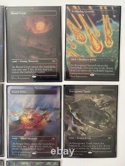 COMPLETE SET (10/10) FOIL BORDERLESS Shock Lands Unfinity MTG NM/MT Comb Ship