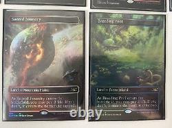 COMPLETE SET (10/10) FOIL BORDERLESS Shock Lands Unfinity MTG NM/MT Comb Ship