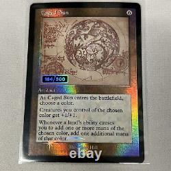 Caged Sun Foil Retro Schematic Serialized #/500 Brothers' War MTG BRO Numbered