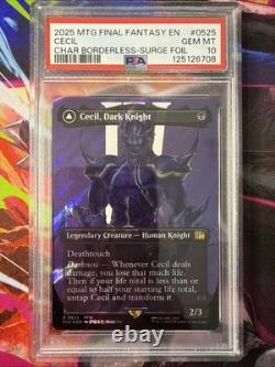 Cecil Dark Knight Borderless Surge Foil Final Fantasy #525 PSA 10 GEM MT