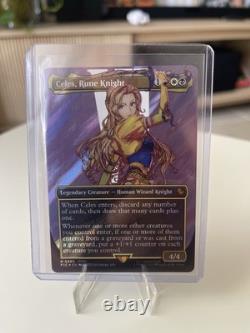 Celes, Rune Knight (Borderless) (Surge Foil) Commander Final Fantasy Foil