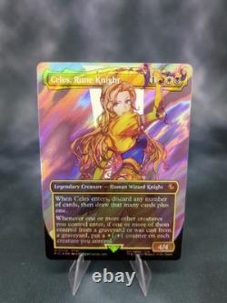 Celes, Rune Knight (Borderless) (Surge Foil) Commander Final Fantasy Foil