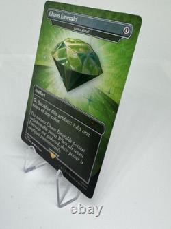 Chaos Emerald (Green) Magic the Gathering #7031 Sonic Secret Lair (Foil, NM/M)