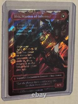 Clive, Ifrit's Dominant (Borderless) (Surge Foil) #530 Final Fantasy Foil MTG