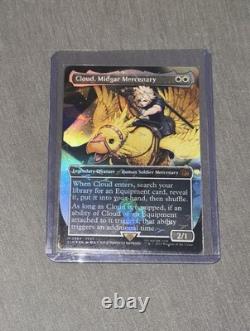 Cloud Midgar Mercenary (Borderless) (Chocobo Foil) (564) MTG NM English