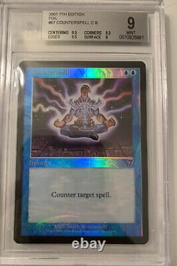 Counterspell MTG 7th Ed. Foil Near Mint BGS 9 Magic the Gathering