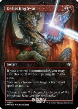 Deflecting Swat (Borderless) #698 Foil (NM) Commander Masters MTG