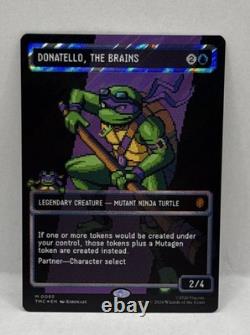 Donatello, the Brains (0085) (Borderless) (Surge Foil) Commander Teenage Mutant