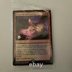 Draconic Intervention, Strixhaven, MTG, NM/M FOIL + GOLD STAMP 2021 Promo