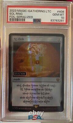 Elven sol ring serialized magic the gathering lord of the rings