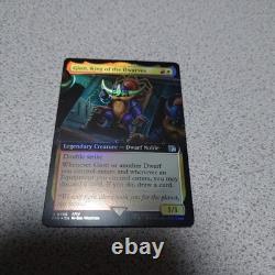 FIN The Dwarf King Geotto Magic The Gathering English Foil Borderless NM