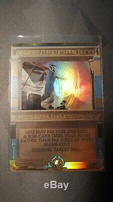 FOIL FORCE OF WILL Masterpiece Series Amonkhet Invocations Magic mint