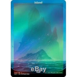 FOIL ISLAND (213)(FULL-ART) Unstable Magic MTG MINT CARD