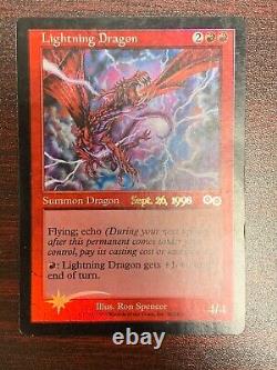 FOIL Lightning Dragon Prerelease Urza's Saga Excellent Magic MTG