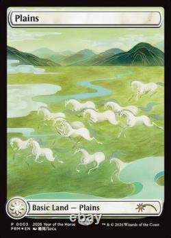 FOIL Plains MTG APAC Promo 2026 Year Of The Horse English NM