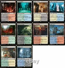 FOIL SHOCK LAND SET of 10 mtg NM Breeding Pool Steam Vents Watery Grave Crypt