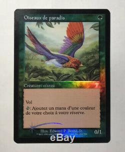 Foil French 7th Edition Birds Of Paradise Premodern Middle School Rare MTG BOP 1