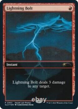 Foil Secret Lair Lightning Bolt Chris Rush Unopen x4 card PLAYSET MAGIC MTG