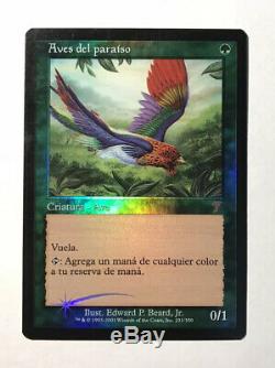 Foil Spanish 7th Edition Birds Of Paradise Premodern Middle School MTG BOP 3