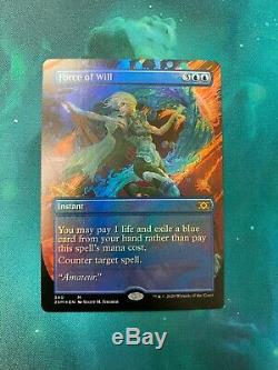 Force of Will Borderless FOIL Extended Art Double Masters VIP NM/M