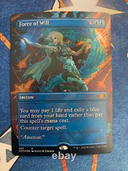 Force of Will Borderless Foil Double Masters MTG