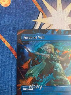 Force of Will Borderless Foil Double Masters MTG