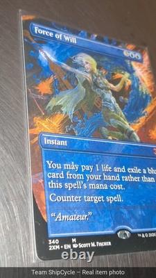 Force of Will Borderless NonFoil Double Masters 2XM G2U