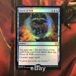Force of Will FOIL NM Eternal Masters Magic the Gathering MTG