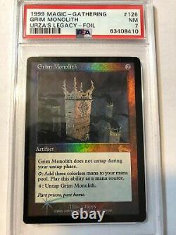 GRIM MONOLITH FOIL Urza's Legacy MTG RESERVED LIST NM PSA 7 (Pop 12)