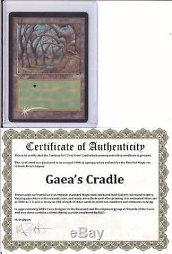 Gaea's Cradle Textless Foil Test Print Mtg Magic The Gathering