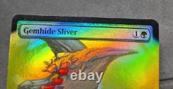 Gemhide Sliver Secret Lair foil extended art mtg magic the gathering