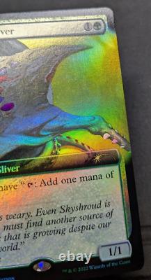 Gemhide Sliver Secret Lair foil extended art mtg magic the gathering