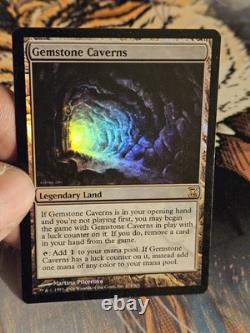 Gemstone Caverns Time Spiral Foil Moderately Played MTG