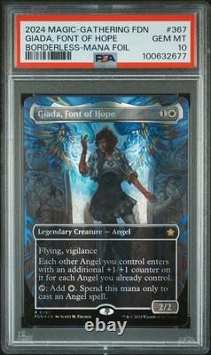 Giada, Font Of Hope Foundations #367 Borderless-Mana Foil PSA 10