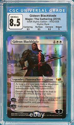 Gideon Blackblade (FULL-ART) FOIL Mythic Edition GRADED CGC 8.5 (3789590045)