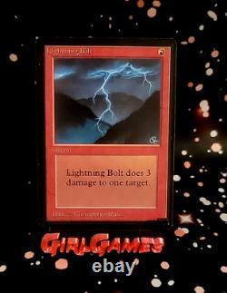 GirlGames #201 BETA LIGHTNING BOLT MTG MAGIC THE GATHERING LEB LP
