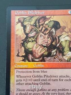 Goblin Piledriver FOIL- Magic the Gathering MTG 2002 Onslaught Rare Card LP