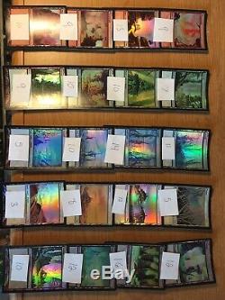 HUGE 1100+ MtG Foil Basic Land Lot Old Sets Great Investment Beta 9th + Promos