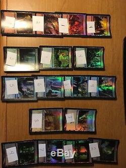 HUGE 1100+ MtG Foil Basic Land Lot Old Sets Great Investment Beta 9th + Promos