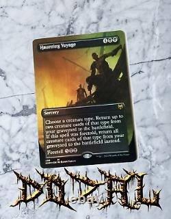 Haunting Voyage (extended art) FOIL NM MTG Kaldheim IN HAND MYTHIC RARE $$$$